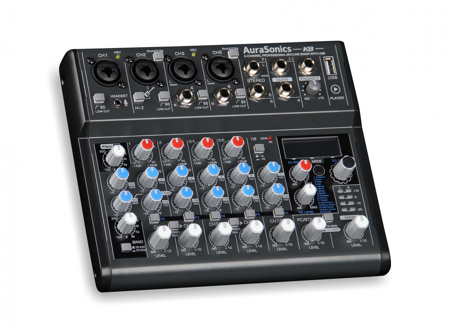 AuraSonics K8 компактный микшерный пульт в Назрани