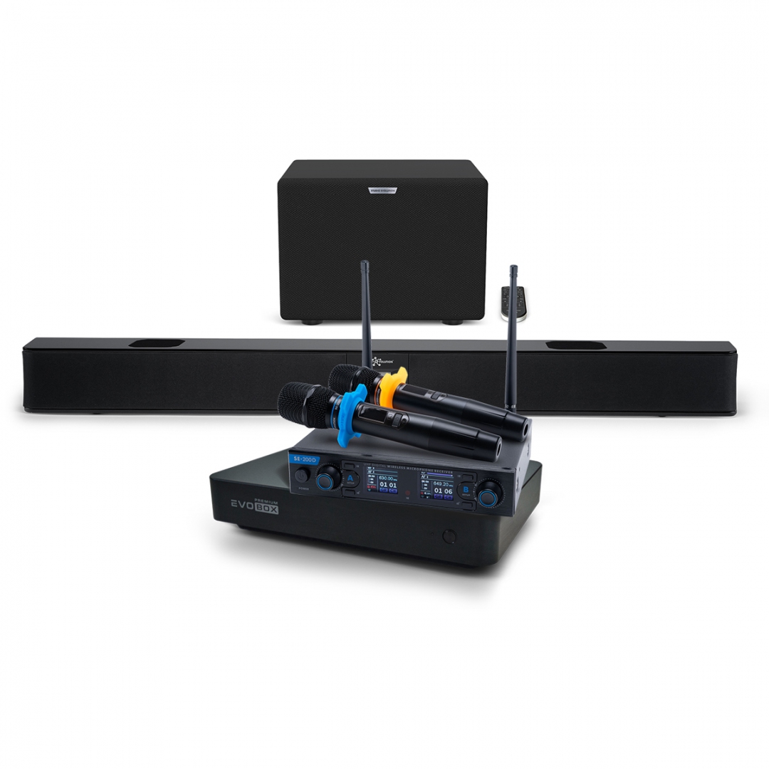 Hi-End караоке-система EVOBOX Premium + EvoSoundBar (саундбар с караоке) в Назрани