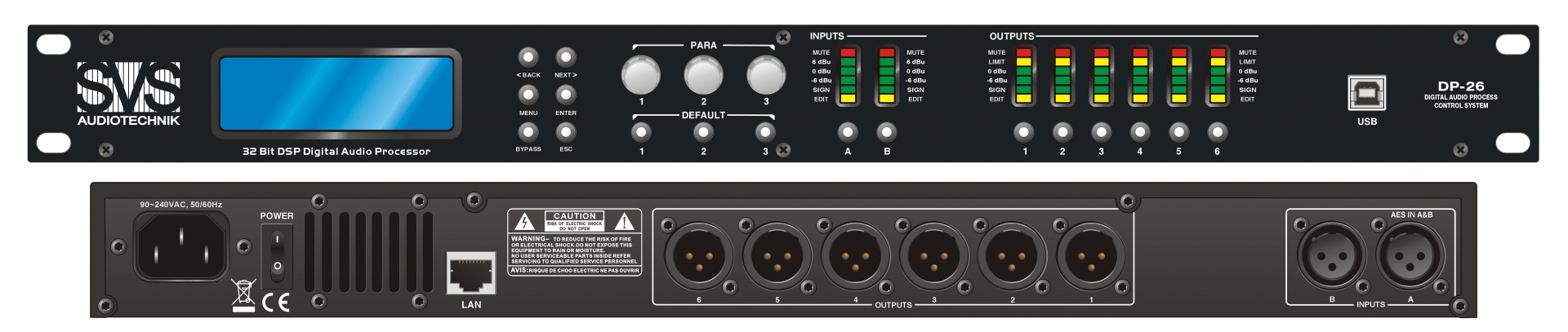 SVS Audiotechnik DP-26 Цифровой процессор: 2 входа 6 выходов в Назрани