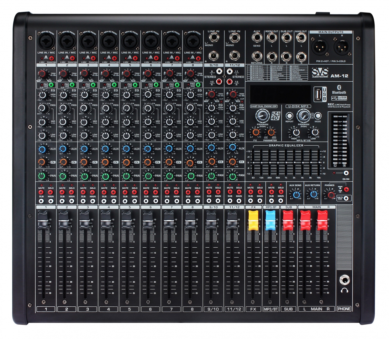 SVS Audiotechnik mixers AM-12 Микшерный пульт аналоговый, 12-канальный в Назрани