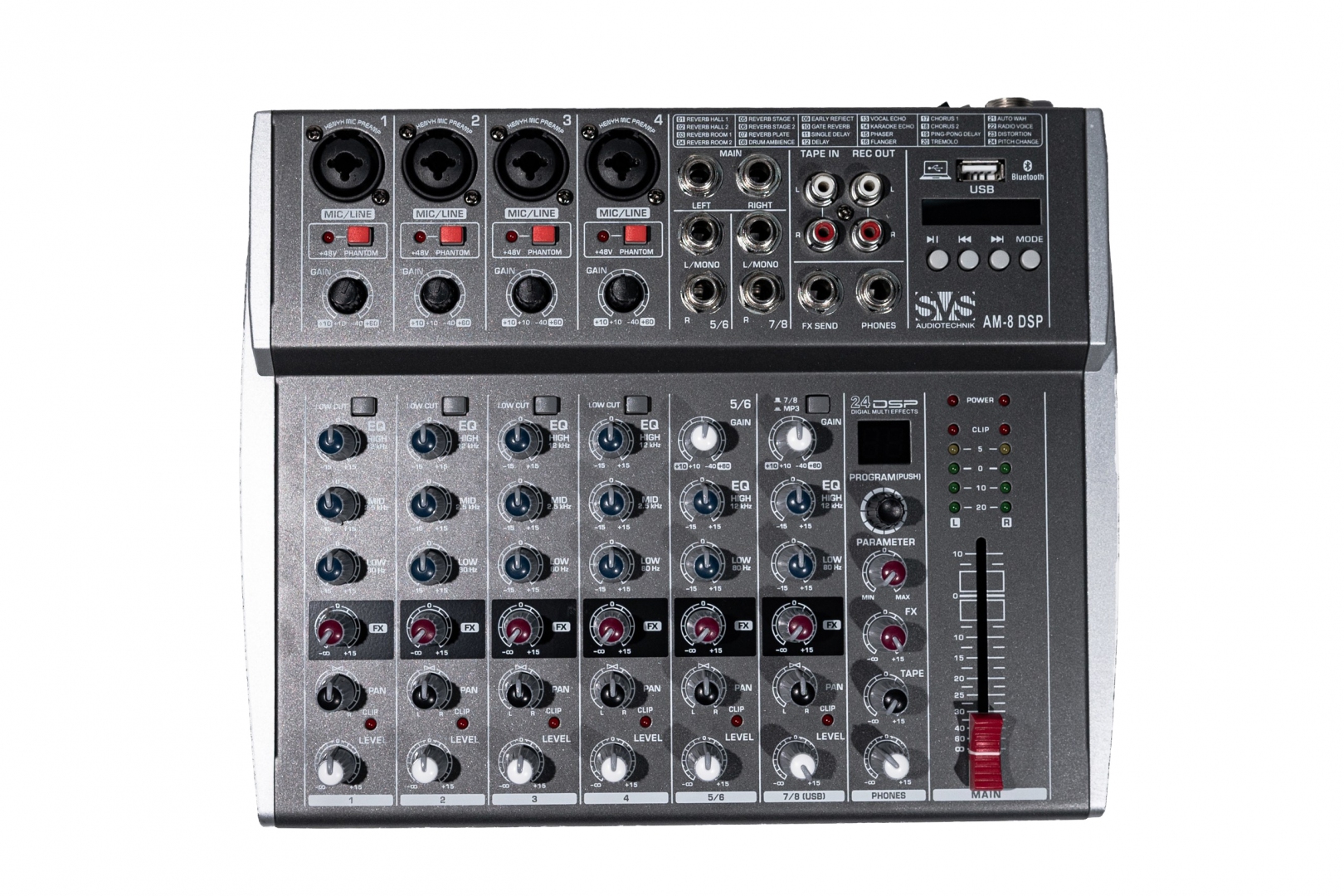 SVS Audiotechnik mixers AM-8 DSP Микшерный пульт аналоговый, 8-канальный в Назрани