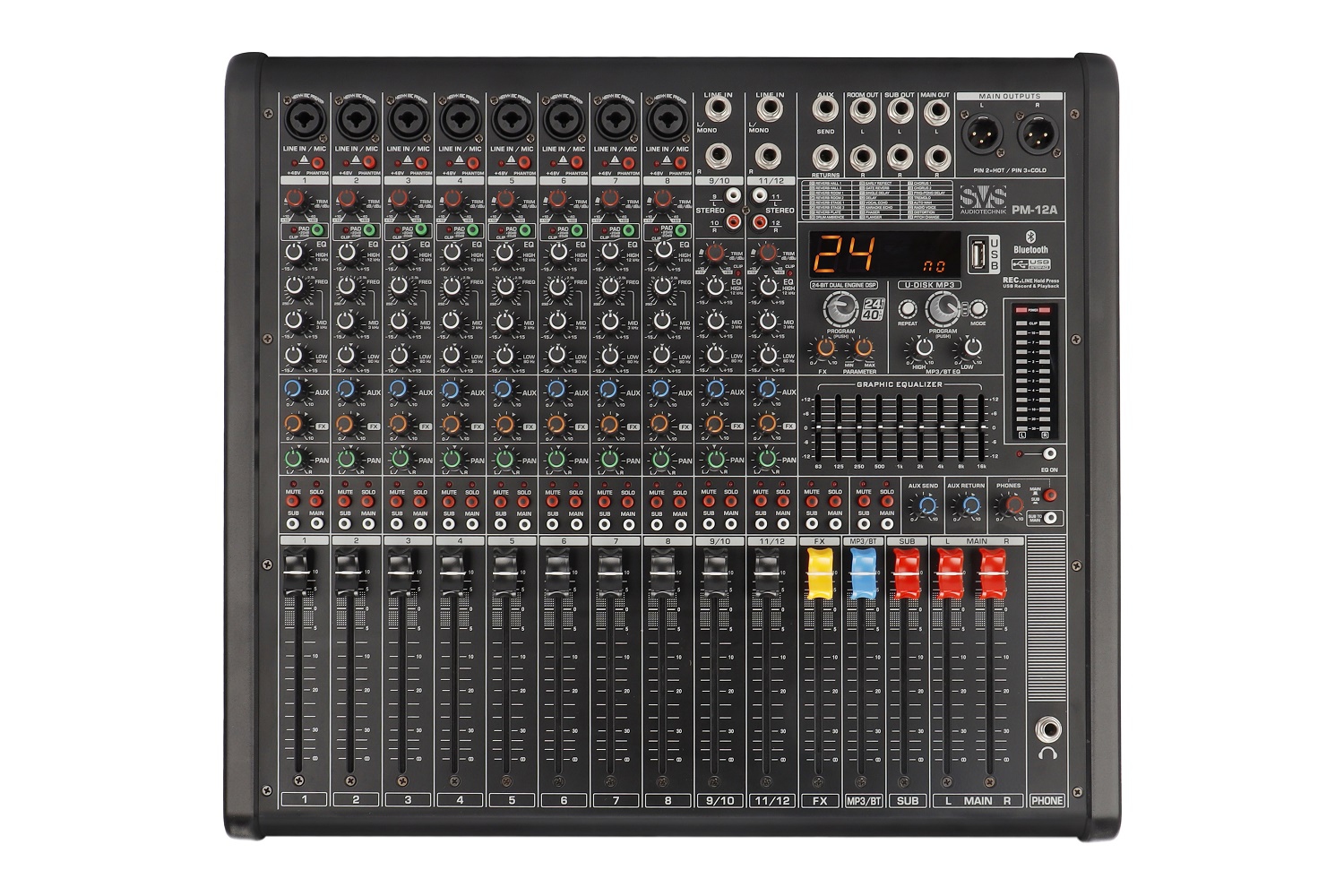 SVS Audiotechnik mixers PM-12A Активный аналоговый микшерный пульт, 12-канальный в Назрани